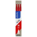 Pilot Pen Refill for Frixion Ball and Clicker 0.7mm Red Pack 3