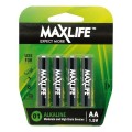 Maxlife Aa Alkaline Battery 4 Pack