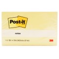 Post-It Super Sticky Notes Canary Yellow 76 x 127mm 100 Sheets