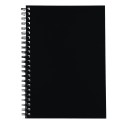 Notebook A4 Side Opening Hard Cover 200 Page Black