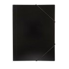 Marbig Document Wallet Polypropylene Elastic Closure A4 Black image