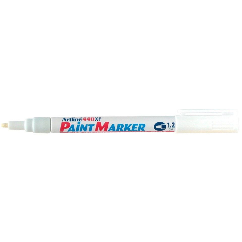 Artline 440 Paint Marker Bullet Tip Fine 1.2mm White