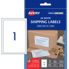 Avery Shipping Labels A6 Laser Inkjet Printers 105x148mm 25 Labels 959406 / L7175 image