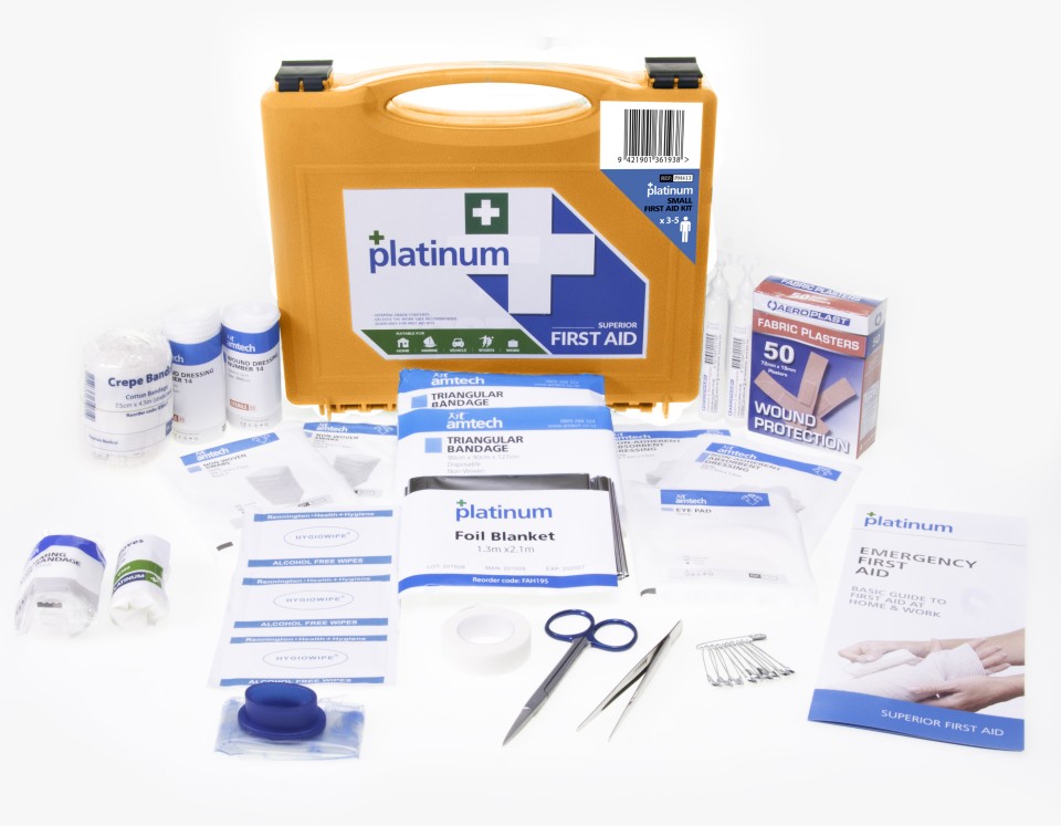 Platinum First Aid Kit Small Workplace Plastic Case