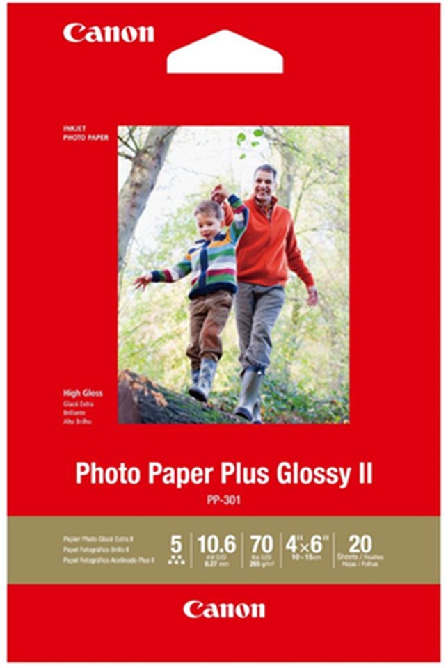 Canon Plus Glossy II Photo Paper 4x6 Pack 20