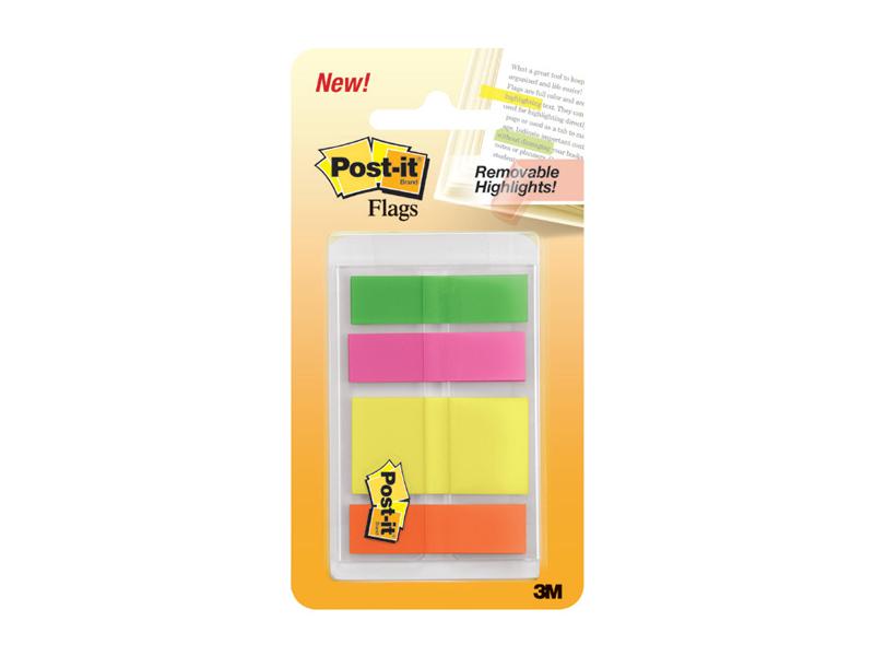 Post-It Highlighting Flags 683-Hfmulti Multi Pack Assorted Colours 12mm & 25mm 80/Dispenser