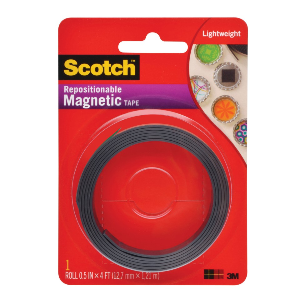 Scotch Magnetic Tape Repositionable 12.7mm x 1.2m