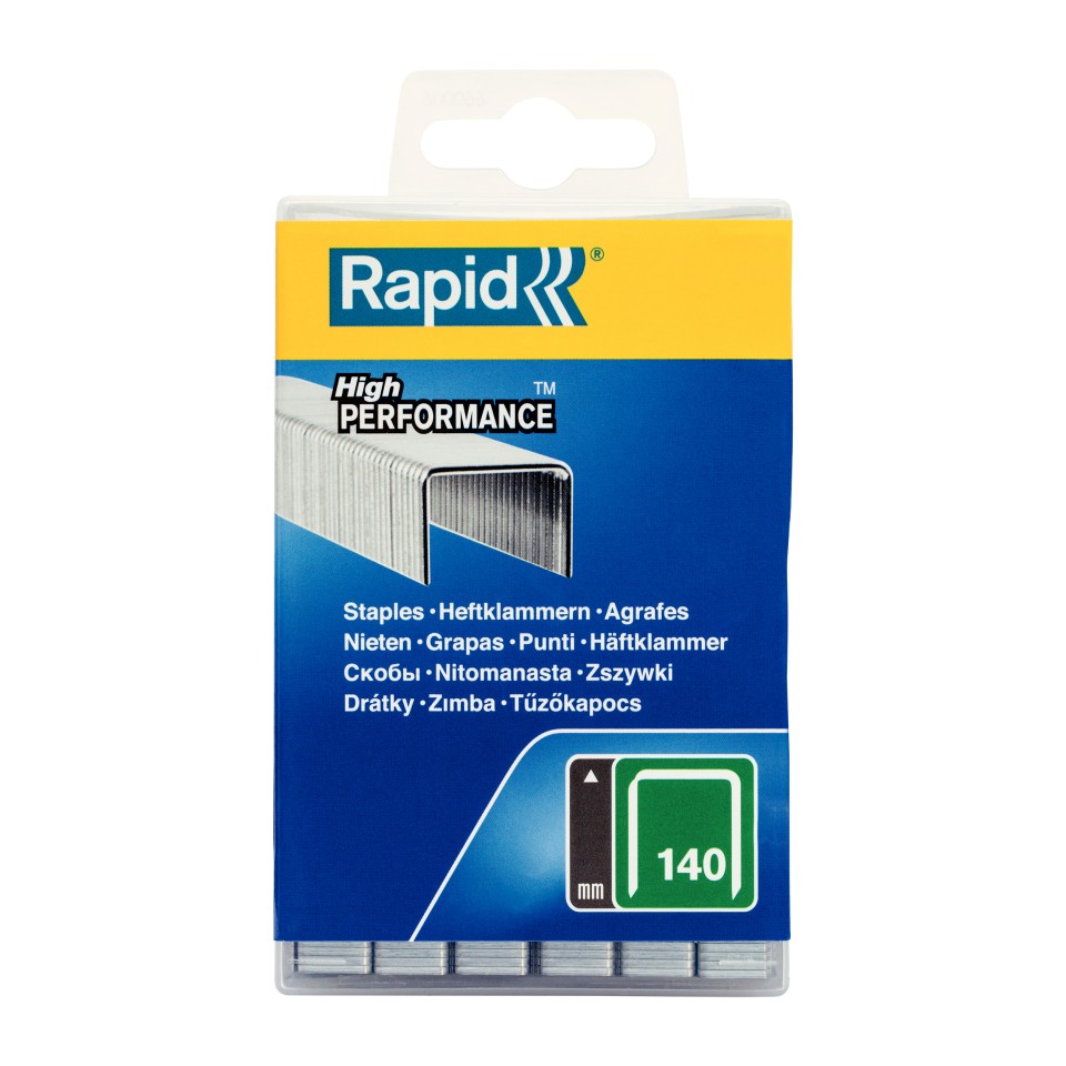 Rapid No. 140/12 Staples Flatwire Box 5000