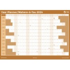 NXP 2024 Wall Planner A3 Double Sided Orange image