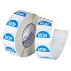 Avery Day Rotation Labels Monday Removable Round 937329 24mm Blue Roll 1000 image