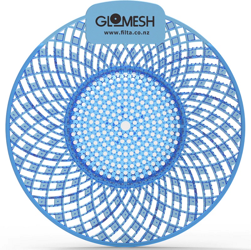 Glomesh Sipiral Biological Screen With Anti Splash - Mountain Air 17.8cm x 17.8cm Blue