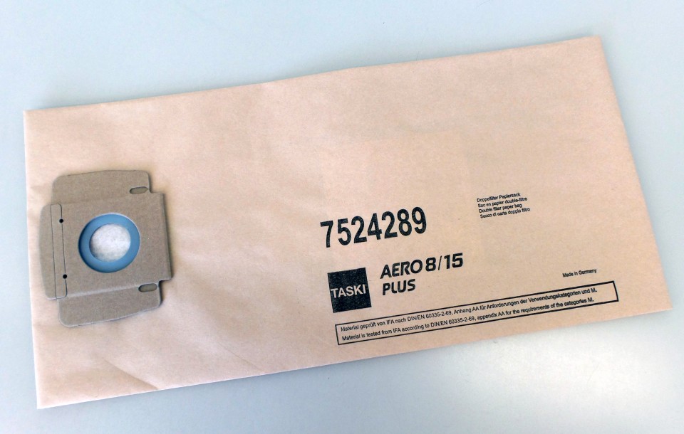 Taski Aero 8/15 Filter Paper Bags Pack of 10 D7524289