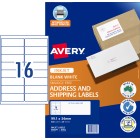 Avery Quick Peel Address Sure Feed Inkjet Printers 99.1 X 34 Mm Pack 400 Labels (936029 / J8162) image