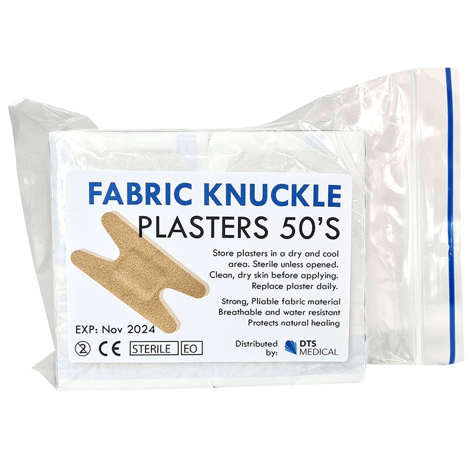 Dts Fabric First Aid Plasters Knuckle Shape 50 Box
