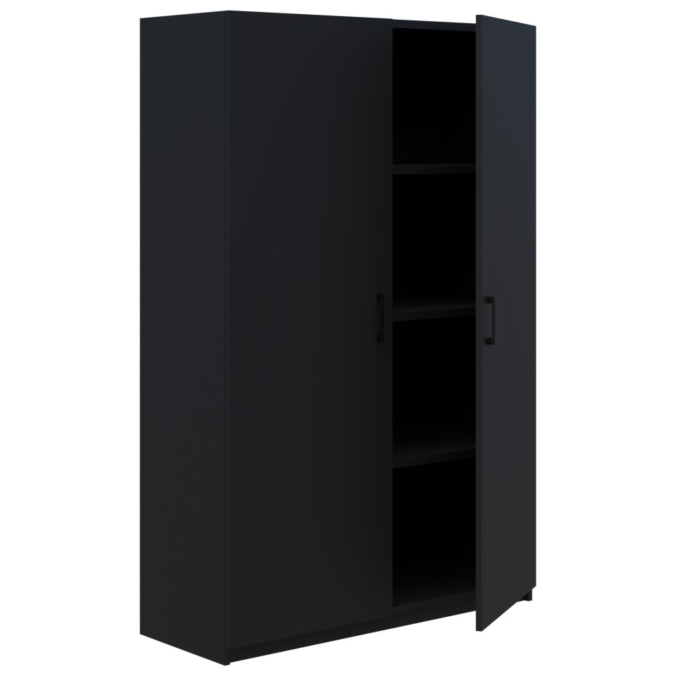 Rapid Storage Cabinet Hinged Door 1200Wx1800Hmm Black