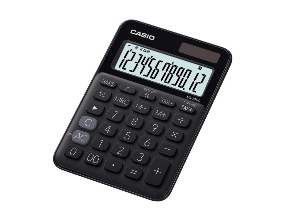 Casio Calculator Desktop MS20UCBK Black