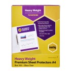 Marbig Copysafe Sheet Protectors Heavy Duty A4 70 Micron Clear Box 100