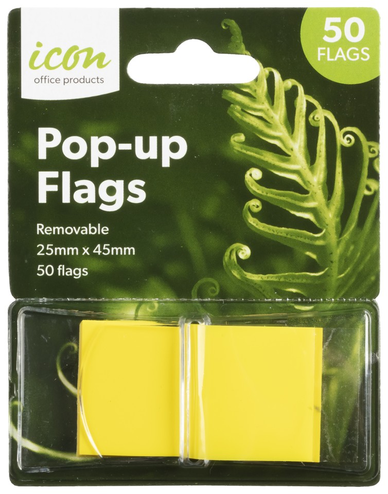 Icon Pop-up Flags Yellow