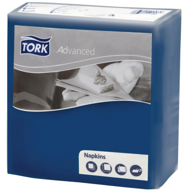 Tork Advanced Napkins 2 Ply Luncheon Dark Blue 310X310 Pack 100 Carton 18
