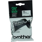 Brother Tape M-K231 Black On White 12mm image