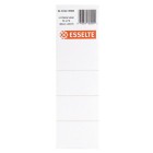 Esselte Lever Arch Spine Labels Silver Back Pack 10 image