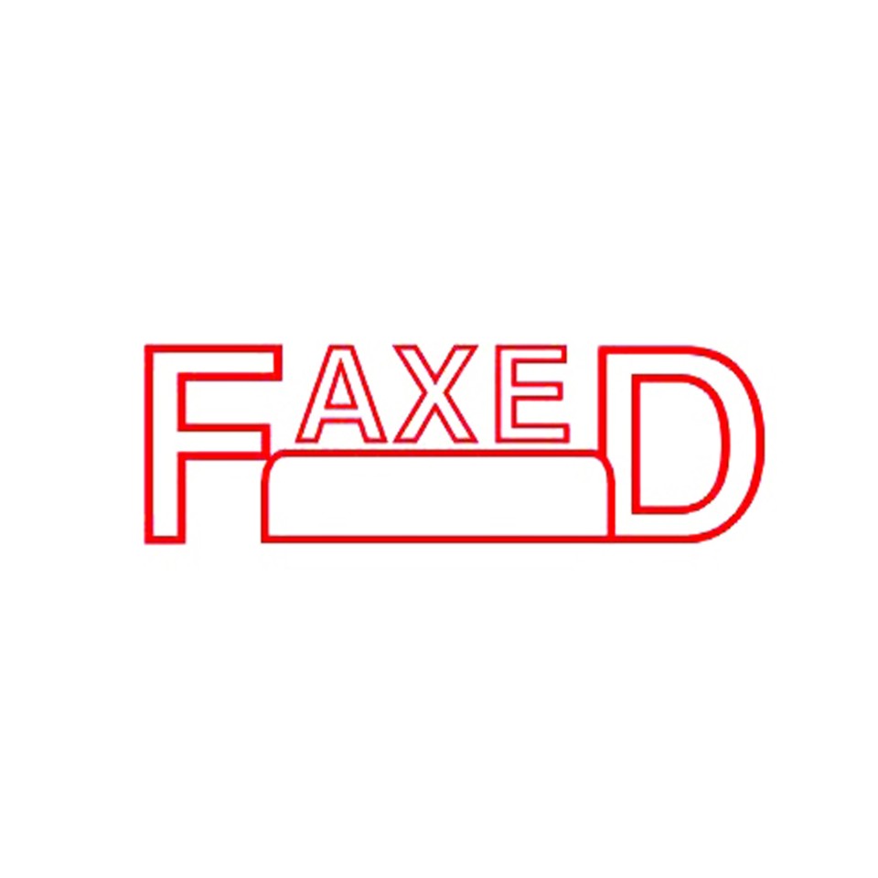 Deskmate Ke-F12 Faxed / Date Stamp Red