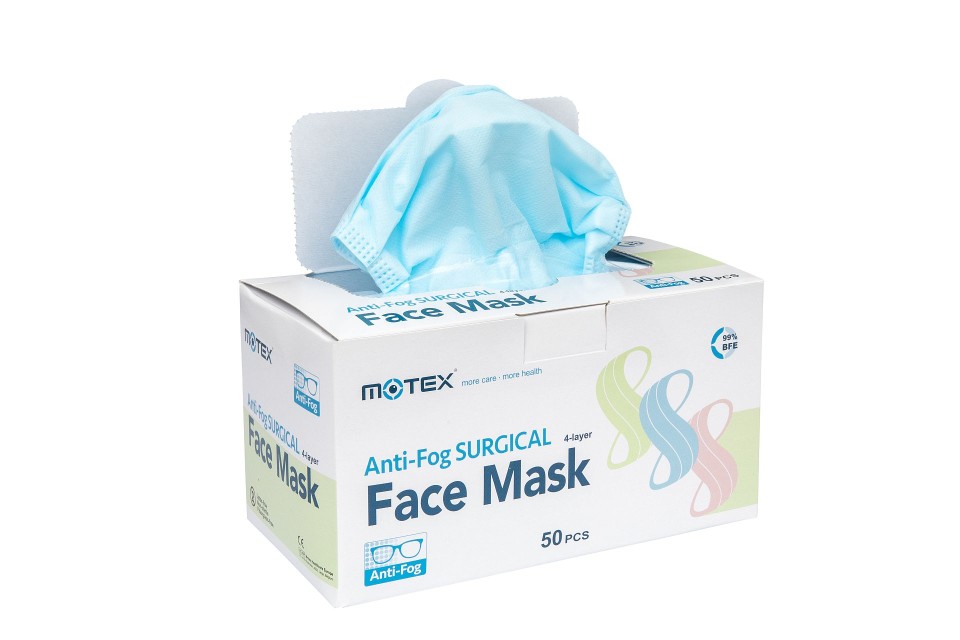 Astm Level 3 Anti-fog 4 ply Surgical Face Mask Box Of 50