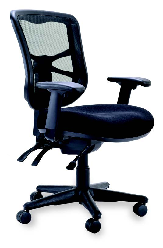 Buro Metro Task Chair With Nylon Base & Adjustable Arms Black