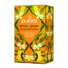 Pukka Lemon Ginger Manuka Enveloped Tea Bags 20's image