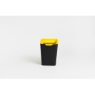 Method Yellow Plastics & Cans Open Lid Recycling Bin 20 Litre image
