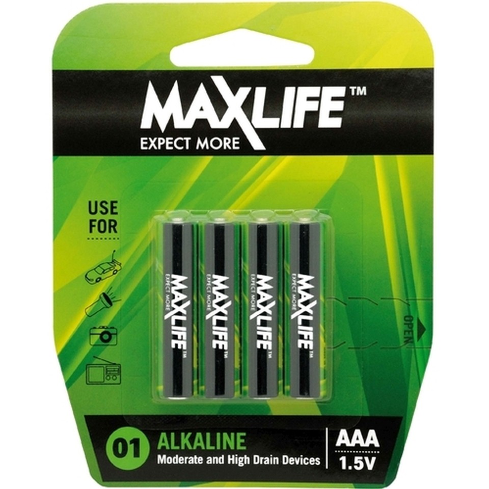 Maxlife Aa Alkaline Battery 4 Pack