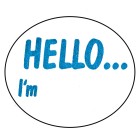Avery Labels Hello I'm Dispenser Hand writable 937263 58x43mm Box 100 Labels image