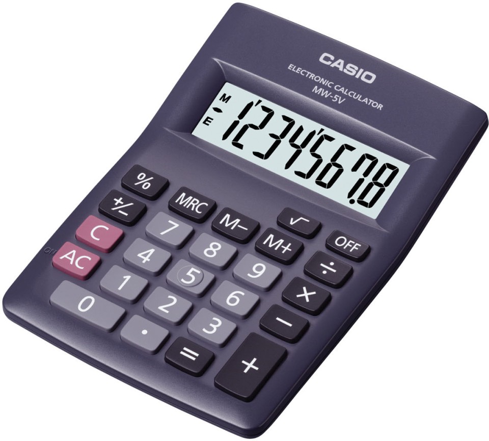 Casio Calculator Handheld MW5VBK