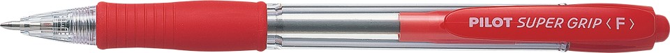 Pilot Super Grip Ballpoint Pen Retractable 0.7mm Red