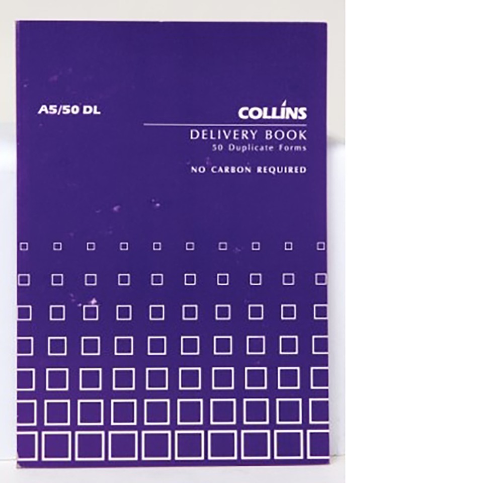 Collins Delivery Book No Carbon Required A5 50 Duplicates