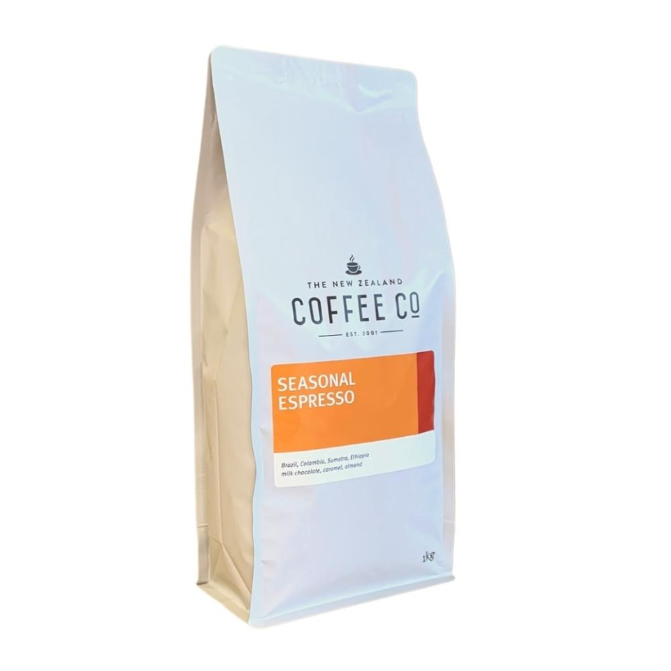 The New Zealand Coffee Co Seasonal Espresso Whole Beans 1kg
