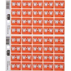 Filecorp C-Ezi Lateral File Labels Alpha Letter W 24mm Sheet 40 image