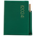 Collins 2024 Pocket Diary A7 2 Days To Page With Pencil Green image