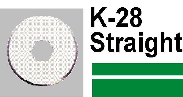 Carl Straight Cutter Replacement K-28 Pack 2