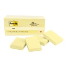 Post-it Notes Yellow 653-Y 36x48mm 100 Sheet Pad Pack 12 image