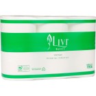 Livi Toilet Tissue 1 Ply White 850 Sheets per Roll 7056 / Pack of 6 Rolls / Carton of 48 image