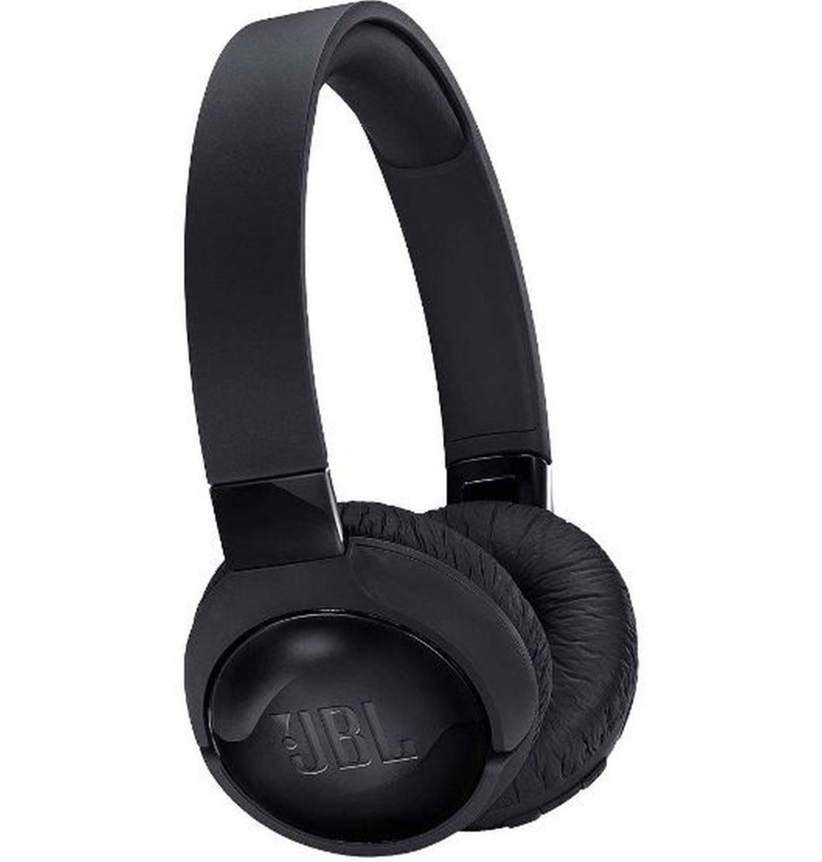 JBL Tune 600 Wireless Noise Cancelling On Ear Headphones - Black