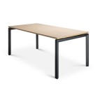 Novah Meeting Table 1600W x 800Dmm Autumn Oak Top / Black Frame image