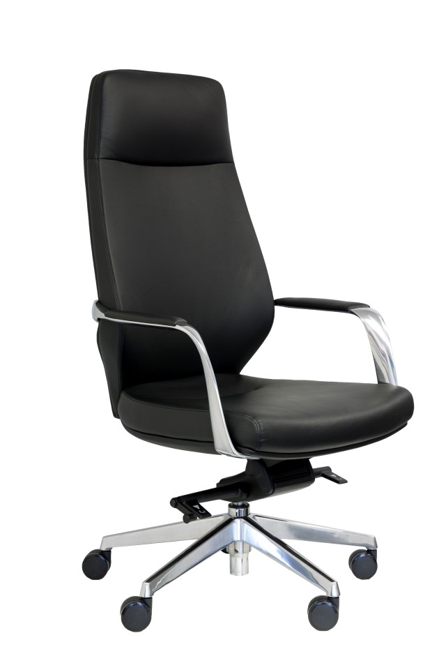 Seaquest Ravello High Back Leather Executive Chair Black