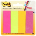 Post-It Page Markers 22.2 x 73mm Assorted Pack 4 image