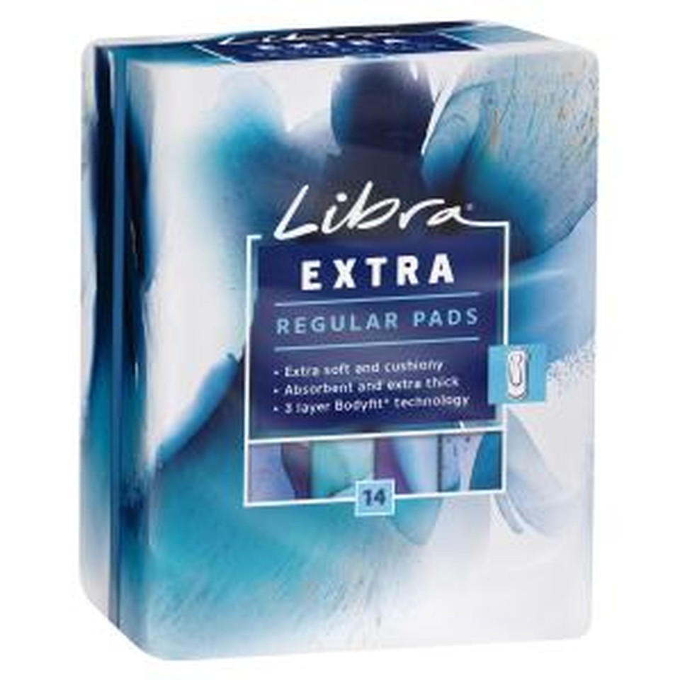 Libra Pad 2327831 Extra Regular 14 Pads per Pack Carton of 6