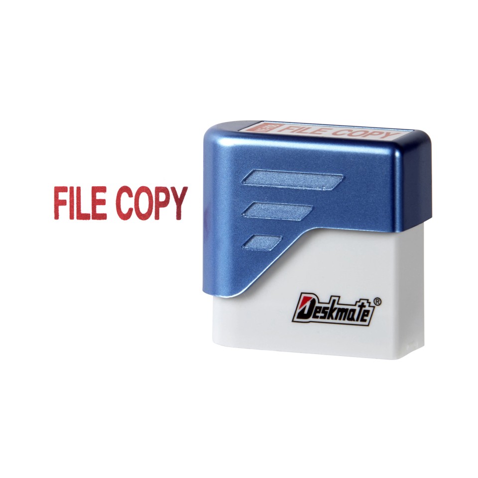 Deskmate Ke-F08 File Copy Stamp Red