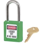 Master Lock Safety Padlock Steel Shackle Green image