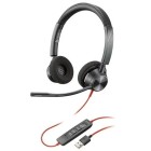 Poly Plantronics Blackwire 3320 Uc Usb-a Over The Head Binaural Wired Stereo Headset image