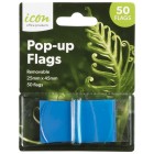 Icon Flags Pop-Up 25 x 45mm Blue Pack 50 image